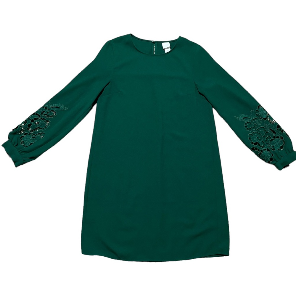 H&M Green Long Sleeve Lace Dress | Women's 2